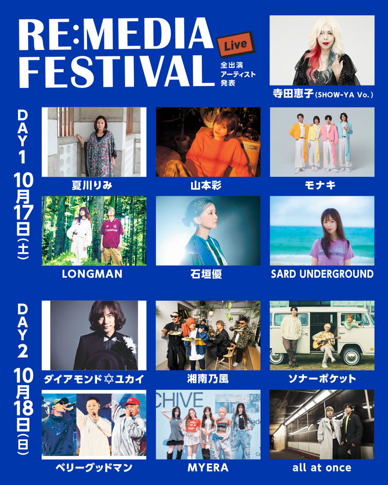 RE:MEDIA FESTIVAL へ出演します！ | ダイアモンド☆ユカイ